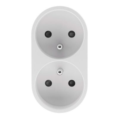 Zenitech - Multiprise Bloc 2 prises 6A + 2 prises 16A Blanc zenitech