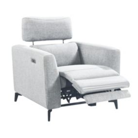 MUMBAI - Fauteuil Relax Electrique Gris Clair