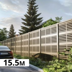 Mur anti-bruit ABSORB - Hauteur : 2,40m - Longueur : 15,31m - Absorption sonore - Réduction sonore