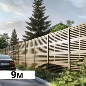 Mur anti-bruit ABSORB - Hauteur : 2,40m - Longueur : 8,8m - Absorption sonore - Réduction sonore