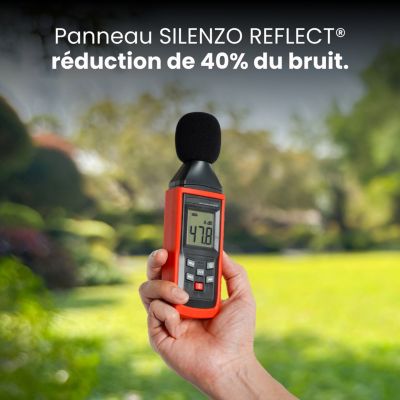 Mur Anti-bruit Bois 19,66x1,8m SILENZO REFLECT - Clôture Réduction Sonore - Palissade