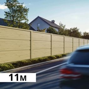 Mur anti-bruit REFLECT - Hauteur : 1,80m - Longueur : 10,97m - Absorption sonore - Réduction sonore