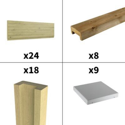 Mur anti-bruit REFLECT - Hauteur : 1,80m - Longueur : 17,48m - Absorption sonore - Réduction sonore