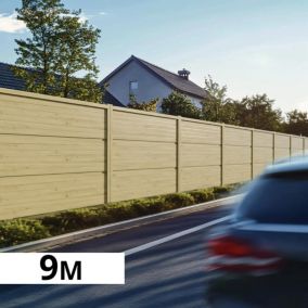 Mur anti-bruit REFLECT - Hauteur : 1,80m - Longueur : 8,8m - Absorption sonore - Réduction sonore