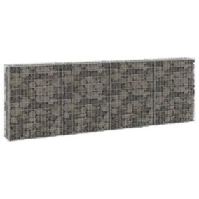 Mur en gabion avec couvercles Acier galvanisé 300x30x100 cm - VIDAXL - Grande capacité de charge - Rectangulaire