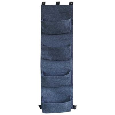 Mur végétal 4 sacs gris anthracite en feutre géotextile