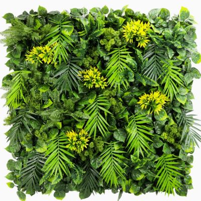 Mur végétal artificiel Exotik - plaque 1 x 1 m - décoration tropicale - MGS