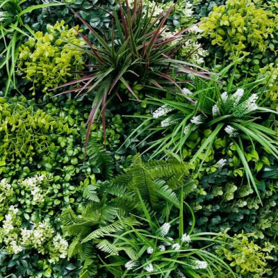 Mur végétal artificiel Luxury - plaque 1 x 1 m - feuillage dense haut de gamme