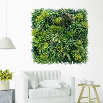 Mur végétal artificiel Luxury - plaque 1 x 1 m - feuillage dense haut de gamme