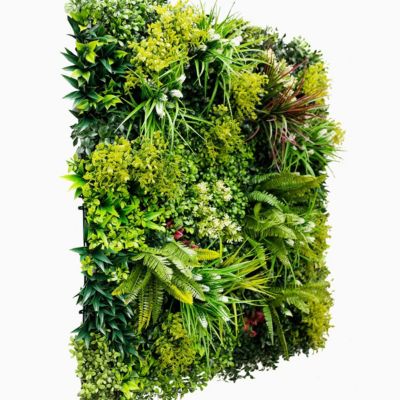 Mur végétal artificiel Luxury - plaque 1 x 1 m - feuillage dense haut de gamme
