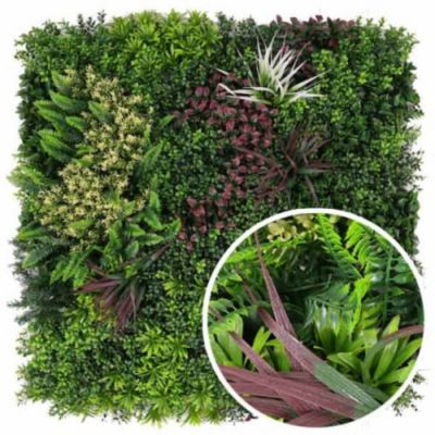 Mur végétal artificiel Oasis 1m x 1m, Long 30 m