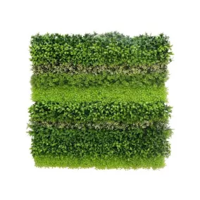 Mur végétal en plastique 1 m x 1 m Nature