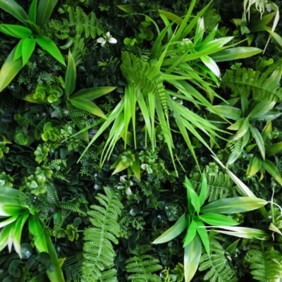 Mur végétal synthétique - Forêt tropicale - Intérieur et extérieur - 1m x 1m