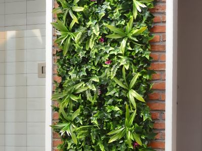 Mur végétal synthétique vert - pack de 3m² - IKAZ