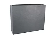 Muret XL plastique EDA Durdica gris galet 99,5 x 29,5 x h.78,5 cm