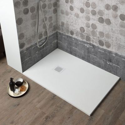 Receveur Douche 70x120 Cm Blanc | Pierre Acrylique Idralite Rectangulaire