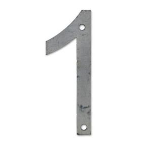 N° de maison - marquage 1 - en acier - couleur gris - à visser - hauteur 6 cm - Chapuis CPAP1