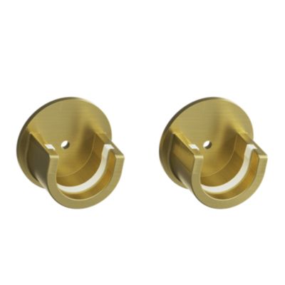 Naissance support tringle à rideau Elasa métal doré Ø19/28mm GoodHome