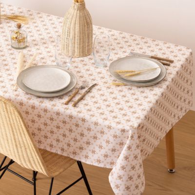 Nappe anti tâche rectangulaire (240x140 cm - Beige)