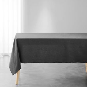 Nappe bourdonnée en coton recyclé (140x240 cm - Gris anthracite)