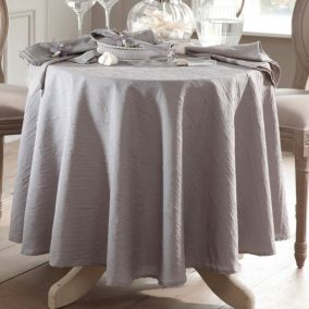 Nappe FONTANA 150x150 gris plomb en polyester