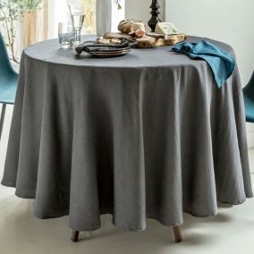 Nappe FONTANA 150x300 gris anthracite en polyester