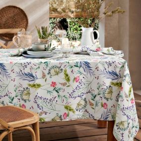 Nappe GRAMINEE 150x200 vert en coton