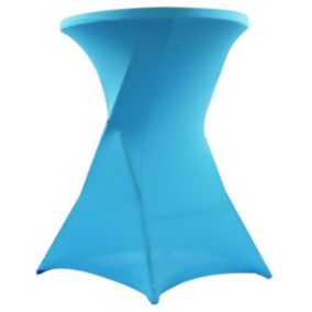 Nappe housse de table haute de bar mange-debout Bleu  Oviala