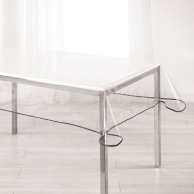 Nappe imperméable rectangulaire en PVC  140 x 240 cm transparente anth
