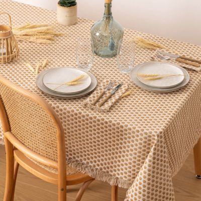 Nappe imprimée "Indie" 150x250cm beige - Atmosphera