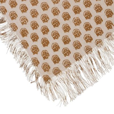 Nappe imprimée Indie 150x250cm beige - Atmosphera