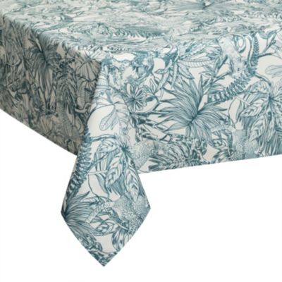 Nappe imprimée jungle anti-tâches (240x140 cm - Vert)