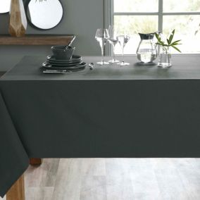 Nappe LONA 150x150 gris anthracite en coton