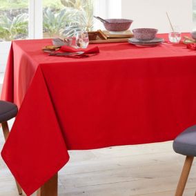 Nappe LONETA 140x250 rouge en coton