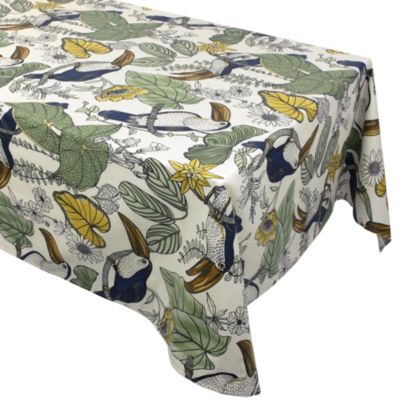 Nappe rectangle 160x350 cm BRESIL vert coton +