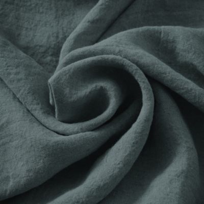 Nappe Rectangle 170 x 350 cm Lin Lavé Français Luxe Soline Ardoise ...