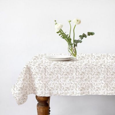 Nappe rectangle anti-taches déperlante floral 140x240cm