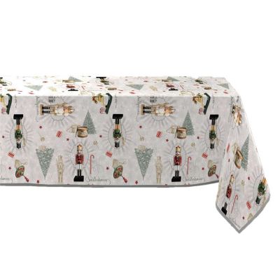 Nappe rectangulaire antitache Multicolore, L. 150 x l. 240 x H. 0.2 cm, CASSE NOISETTE