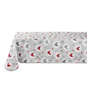 Nappe rectangulaire antitache Plumette - 150 x 240 cm - Gris