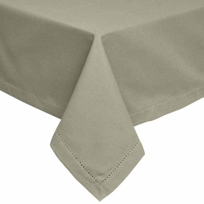 Nappe rectangulaire en 100% coton - gris - 178 x 300 cm - HOMESCAPES - Lavable en machine