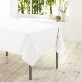 Nappe rectangulaire unie Essentiel (140x200 cm - Blanc)