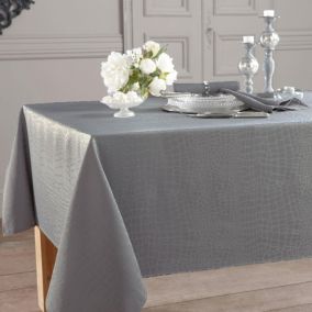 Nappe SKINNY 150x300 gris perle en polyester