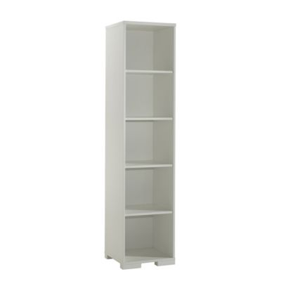 NASH WHITE - Pack Bureau + Bibliothèque 5 Niveaux