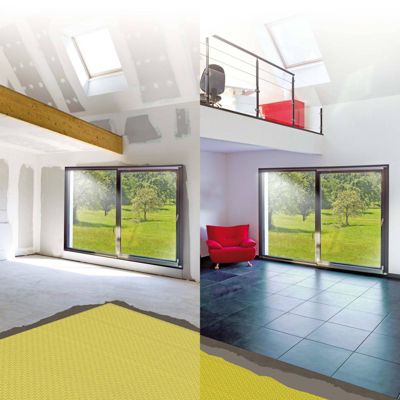 Natte de désolidarisation et d'étanchéité Dural Durabase CI++, rouleau 30 x 1 m, ép. 4 mm, sol intérieur et extérieur