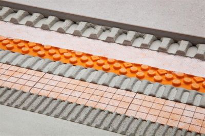 Natte de désolidarisation et de drainage DITRA DRAIN 4 - Largeur 1000mm - rouleau de 25 ML