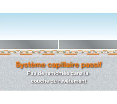 Natte de désolidarisation et de drainage DITRA DRAIN 4 - Largeur 1000mm - rouleau de 25 ML