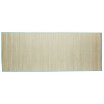 Natte de plage 2 personnes Funky paille naturel et vert 180x180cm