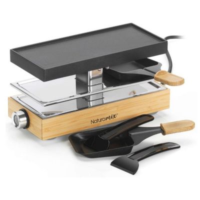 Naturamix Appareil à raclette 2 personnes 440w bois - RAC.WOOD-2