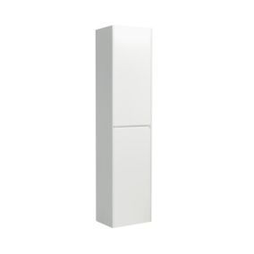 Naturel Verona Armoire haute blanche avec deux portes, 40x30x170cm (VERONAV40BM)