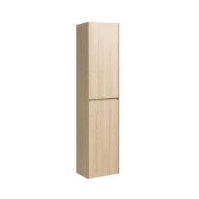 Naturel Verona Armoire haute bois clair avec deux portes, 40x30x170cm (VERONAV40SD)